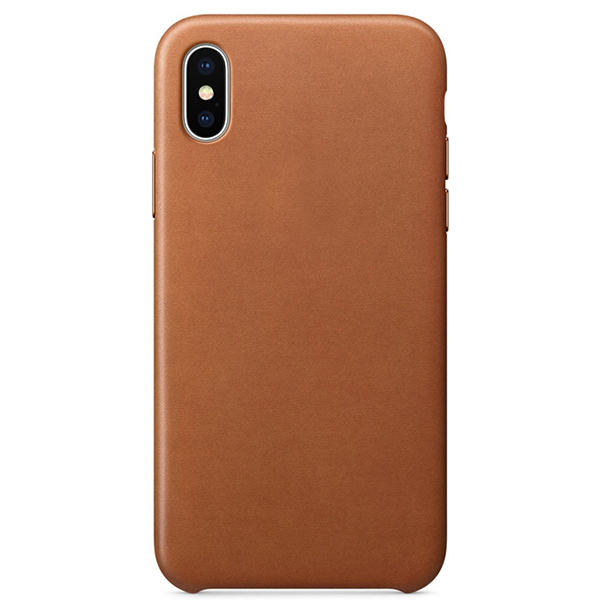 фото Чехол leather case для iphone x/xs (3), коричневый ademar