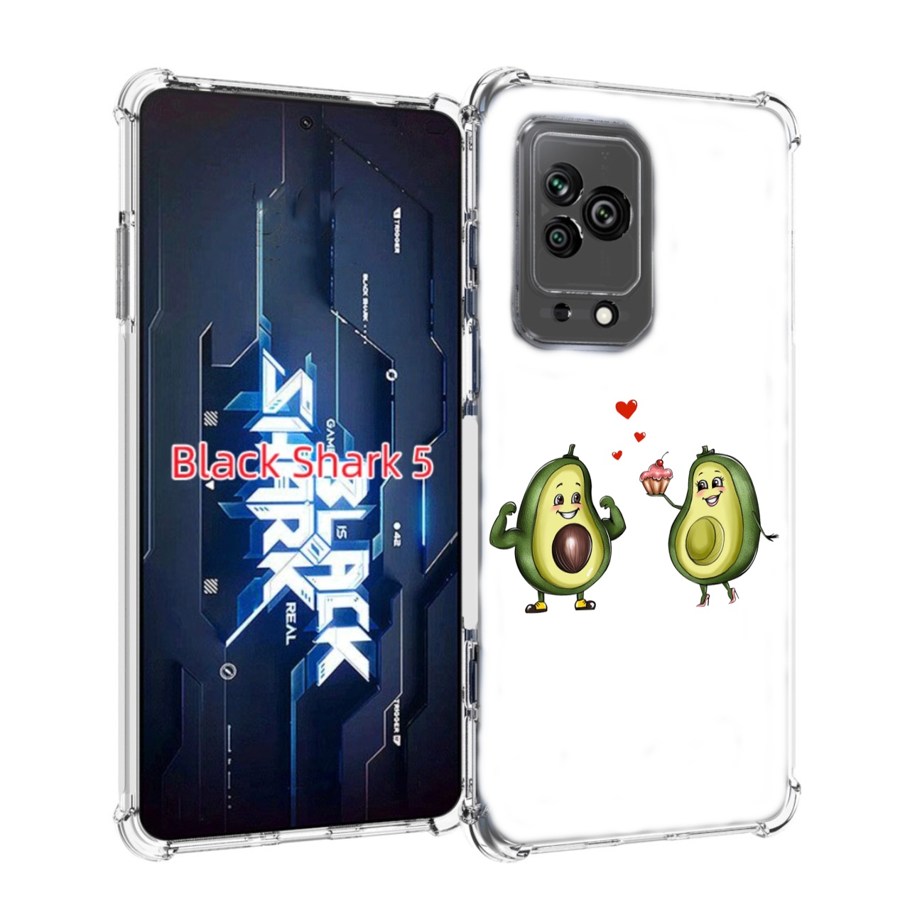 

Чехол MyPads влюбленные-авокадо для Xiaomi Black Shark 5, Прозрачный, Tocco