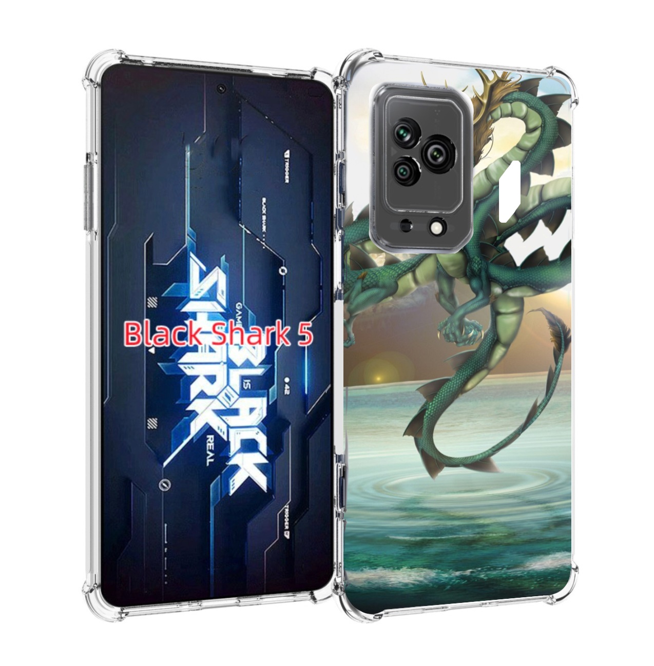 

Чехол MyPads водяной-дракон для Xiaomi Black Shark 5, Прозрачный, Tocco