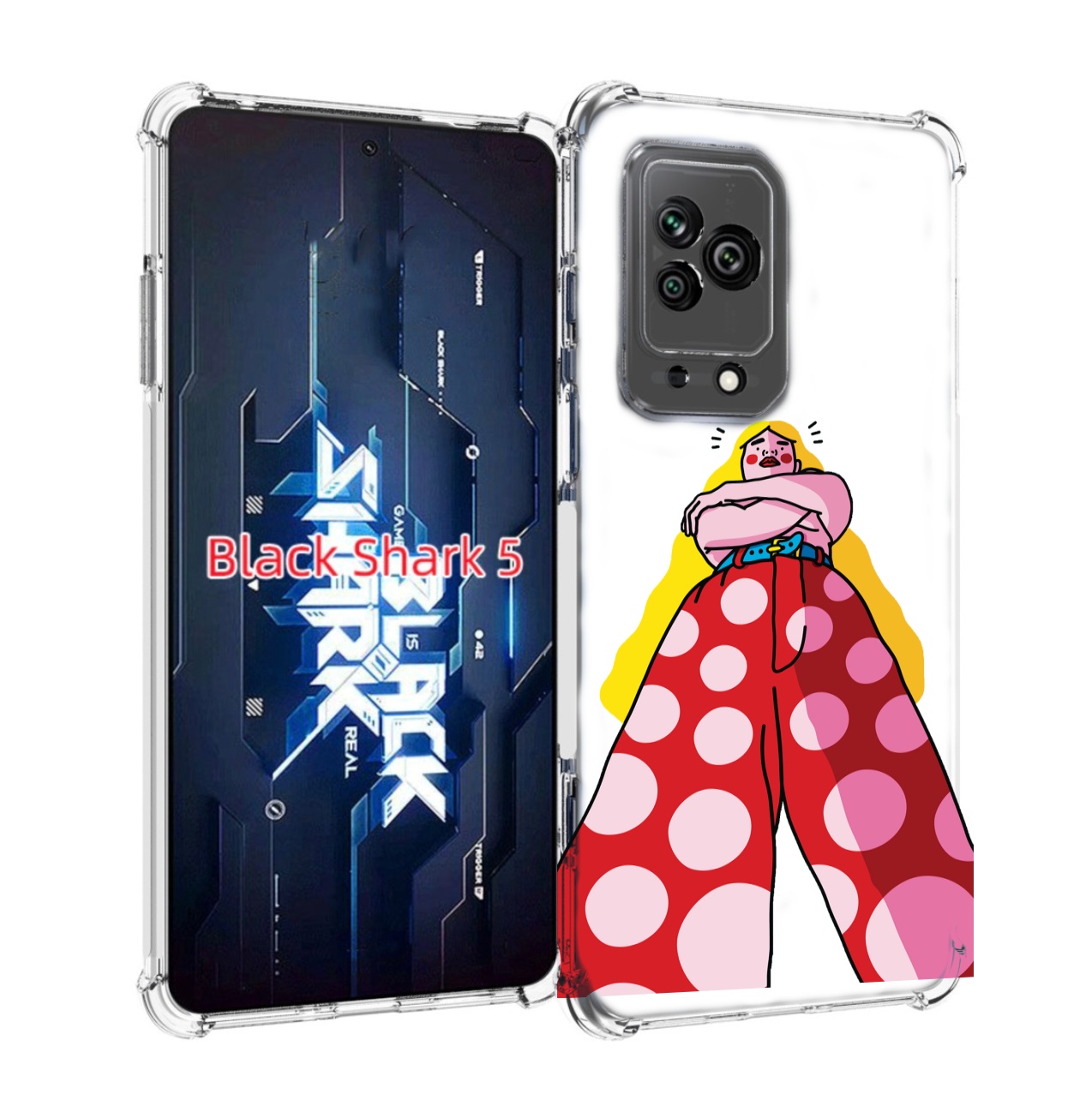 

Чехол MyPads высокая-девушка для Xiaomi Black Shark 5, Прозрачный, Tocco