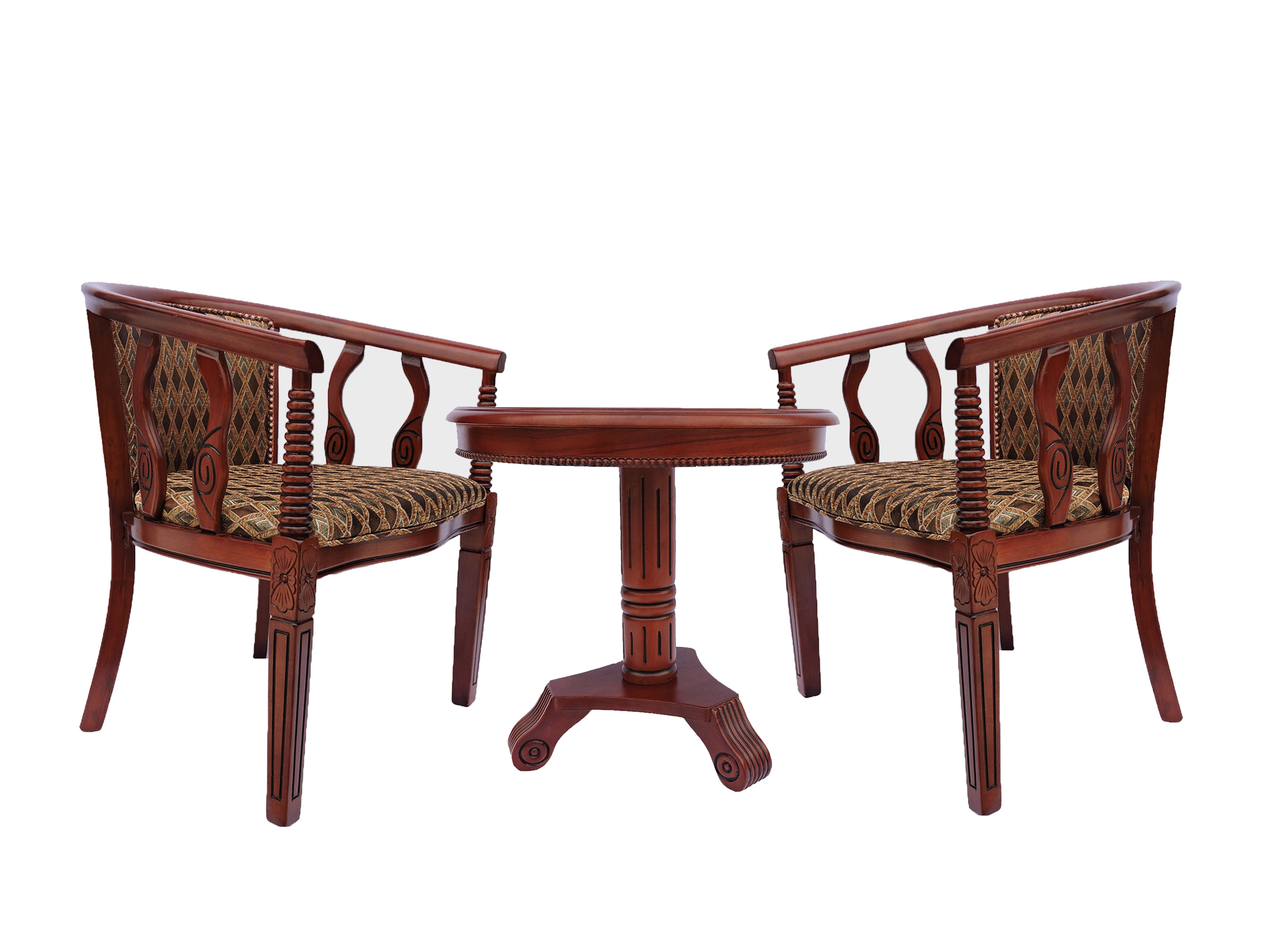фото Комплект (2 кресла+ стол) атор дарк мерна мебель, коричневый, 61 х 52 х 78 см.