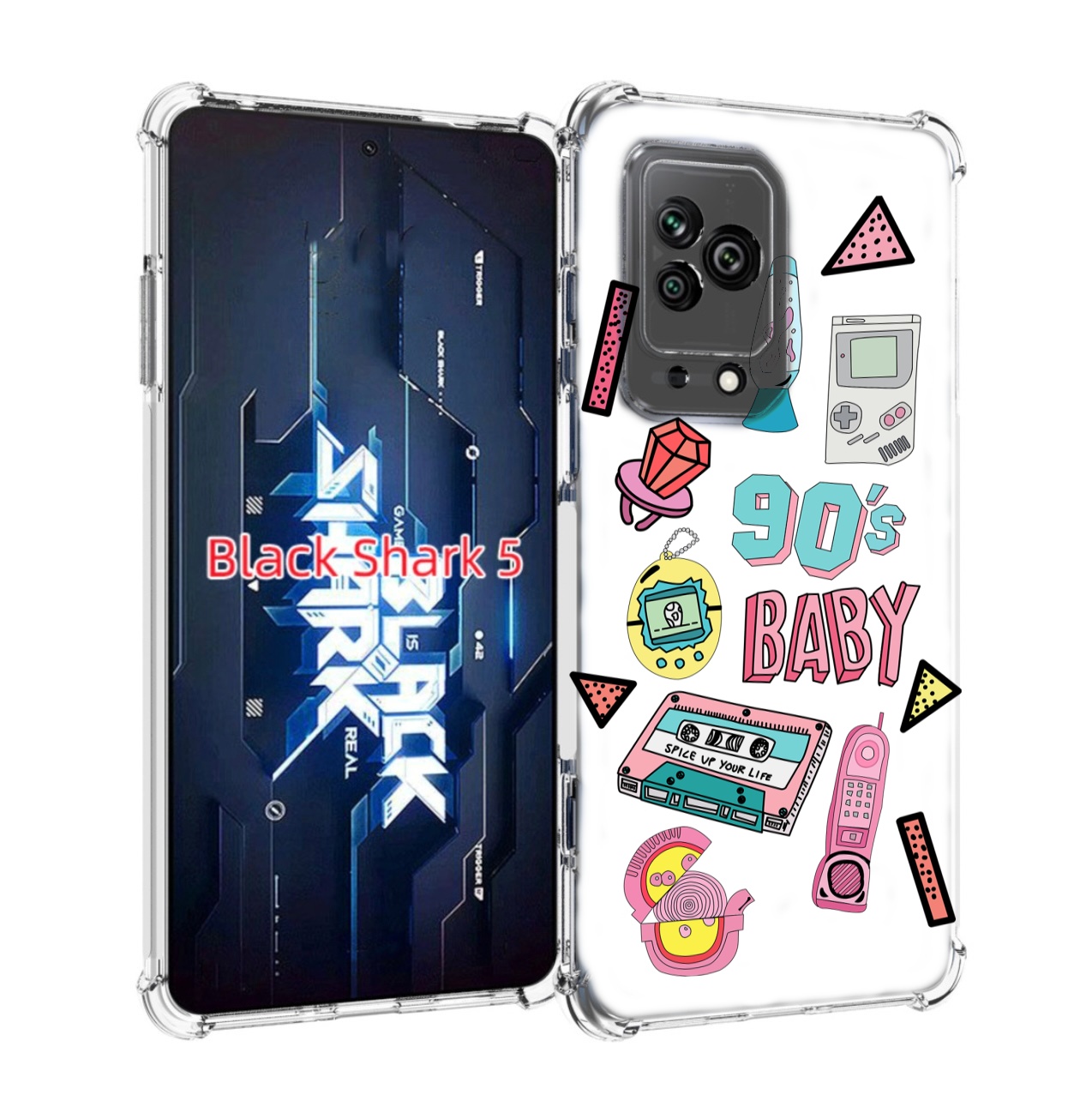 

Чехол MyPads гаджеты-90х для Xiaomi Black Shark 5, Прозрачный, Tocco