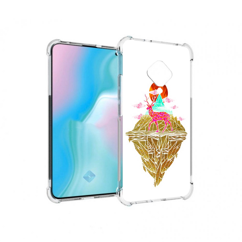 

Чехол MyPads Tocco для Vivo S5 розовый олень абстракция (PT226962.406.586), Прозрачный, Tocco