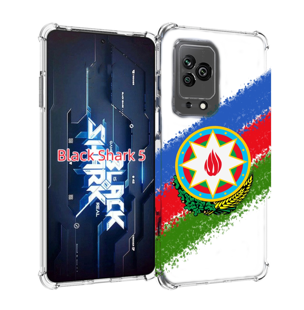 

Чехол MyPads герб флаг Азербайджана для Xiaomi Black Shark 5, Прозрачный, Tocco