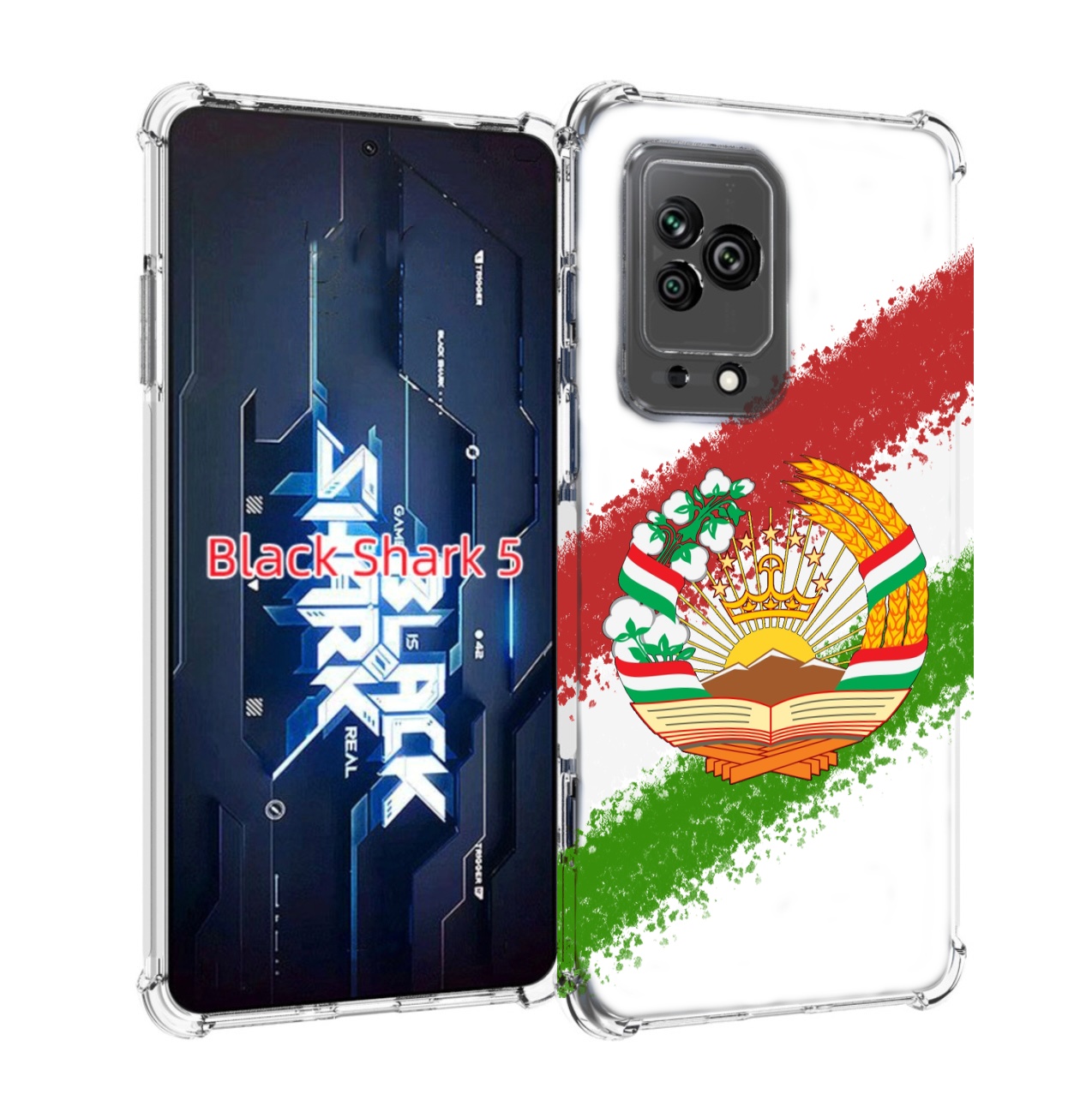 

Чехол MyPads герб флаг Таджикистана для Xiaomi Black Shark 5, Прозрачный, Tocco