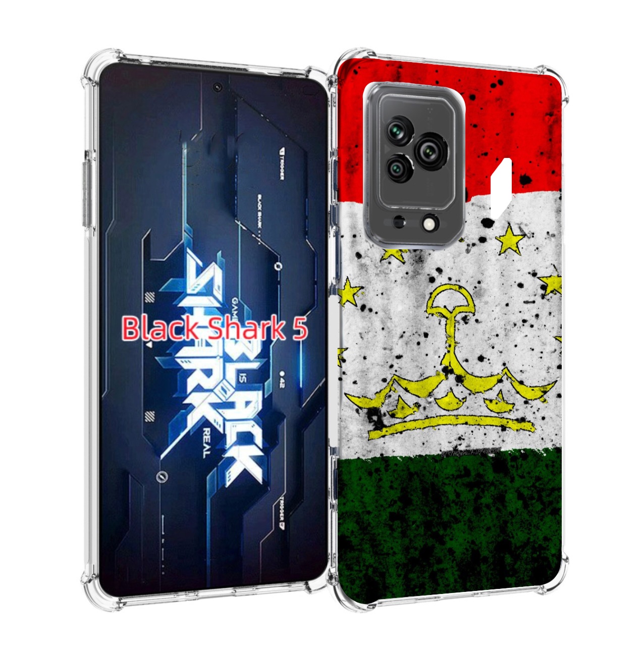 

Чехол MyPads герб флаг таджикистан для Xiaomi Black Shark 5, Прозрачный, Tocco