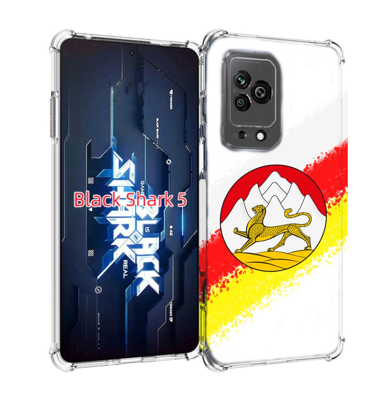

Чехол MyPads герб флаг южная осетия для Xiaomi Black Shark 5, Прозрачный, Tocco