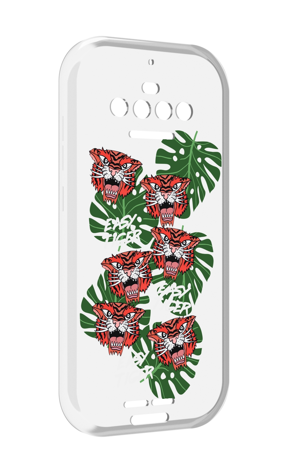 

Чехол MyPads красные-тигры для Oukitel F150 R2022, Прозрачный, Tocco