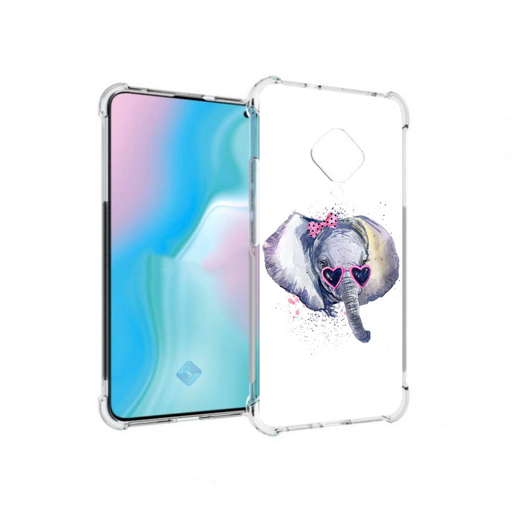 

Чехол MyPads Tocco для Vivo S5 слоник в очках (PT226962.406.608), Прозрачный, Tocco