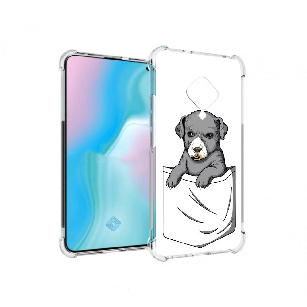 

Чехол MyPads Tocco для Vivo S5 собачка в кармане (PT226962.406.611), Прозрачный, Tocco