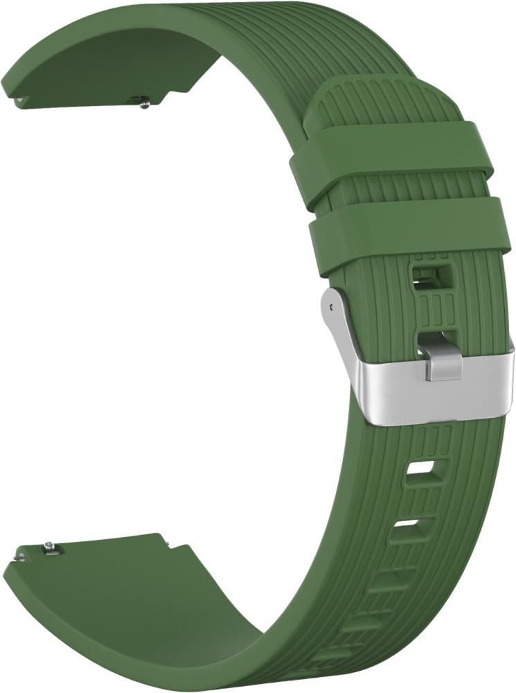 

Ремешок силиконовый GSMIN Italian Collection 22 для Ticwatch Pro (Зеленый)