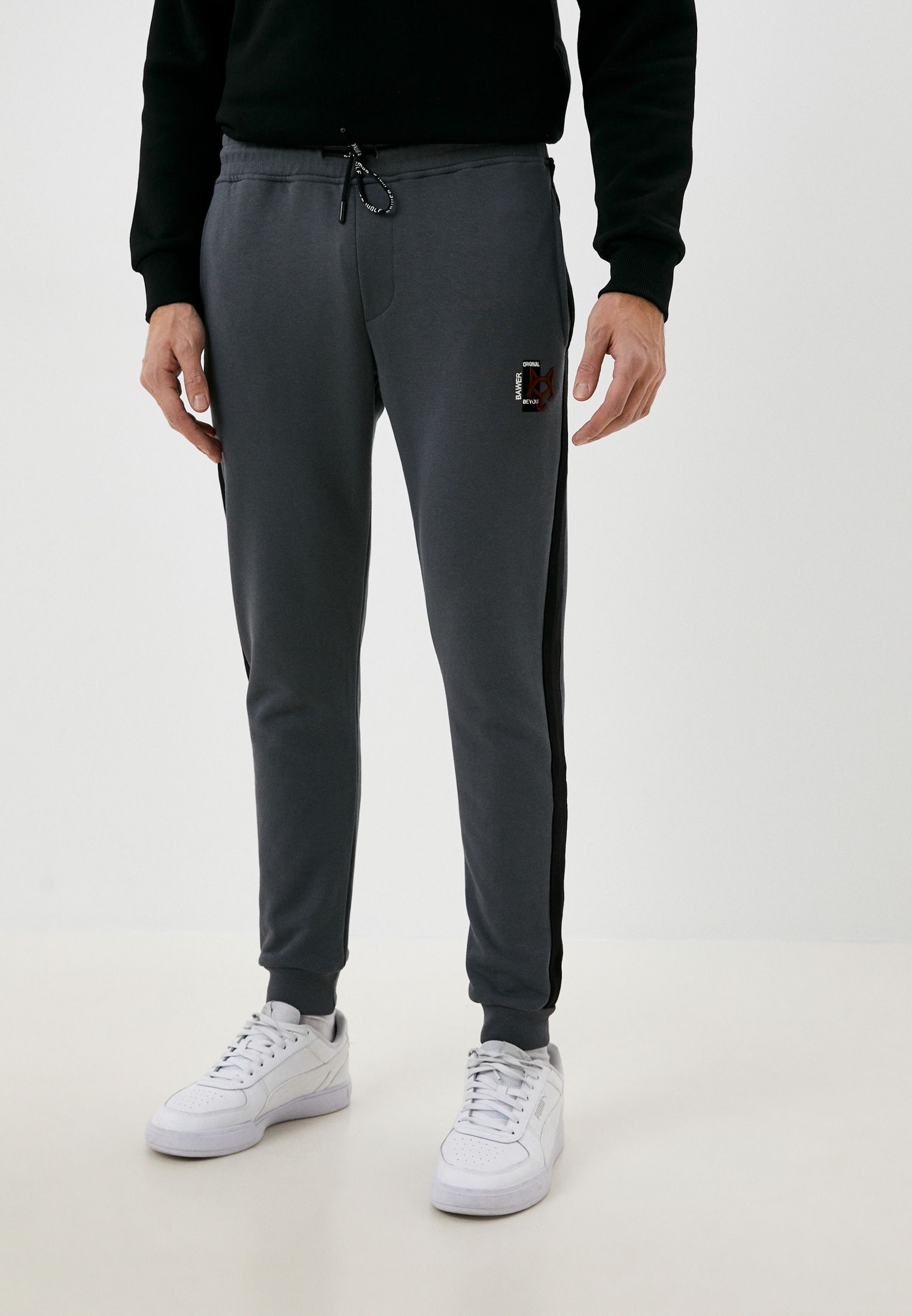 

Спортивные брюки мужские BAWER WB002 серые XXL, Серый, WB002