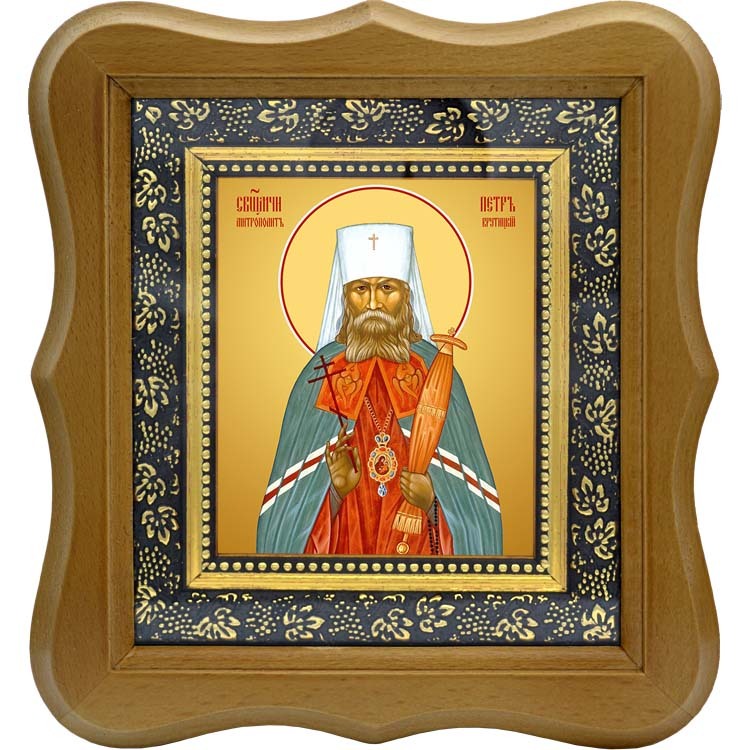 

Петр (Полянский) Крутицкий, священномученик митрополит. Икона на холсте.