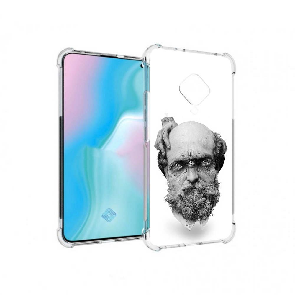 

Чехол MyPads Tocco для Vivo S5 страшный бородатый мужчина абстракция (PT226962.406.630), Прозрачный, Tocco