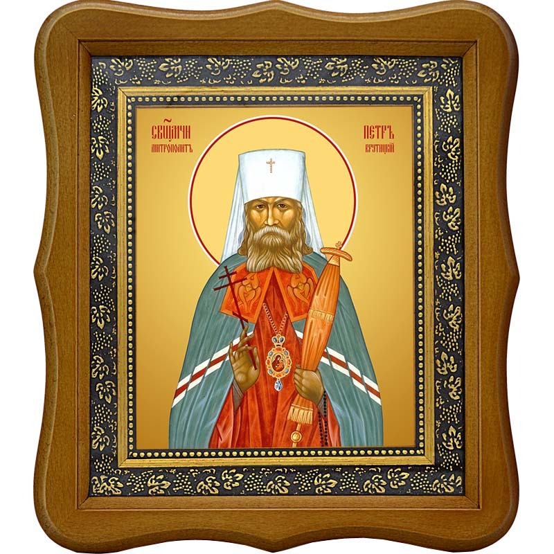 

Петр (Полянский) Крутицкий, священномученик митрополит. Икона на холсте.