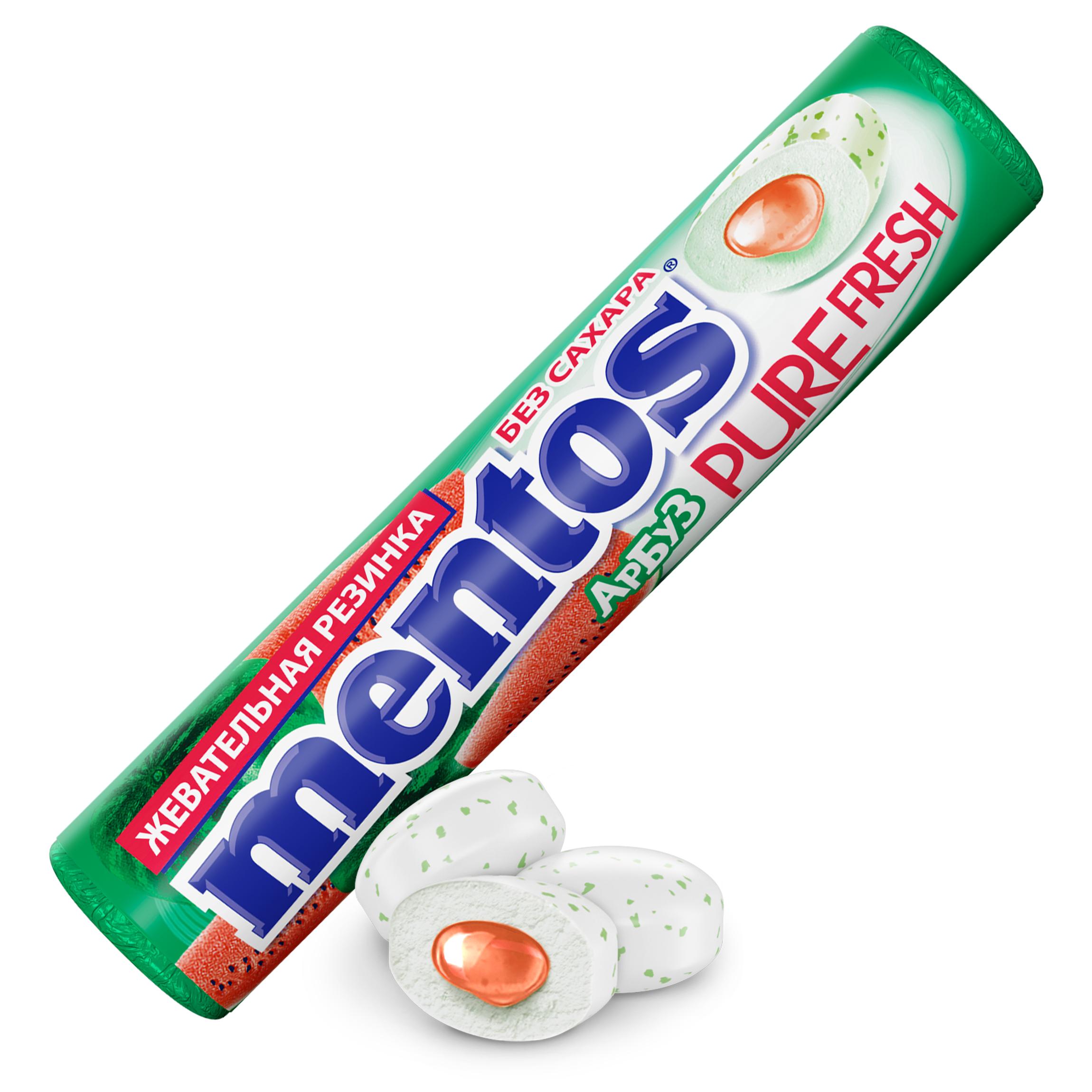 фото Жевательная резинка mentos pure fresh арбуз 15,5г