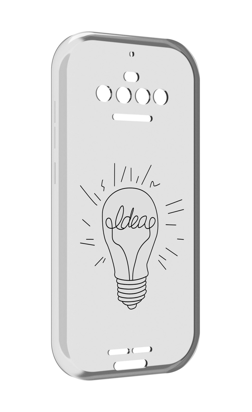 

Чехол MyPads лампочка-с-идеей для Oukitel F150 R2022, Прозрачный, Tocco