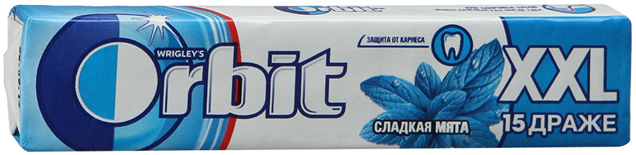 фото Жевательная резинка orbit white bubblemint xxl без сахара 20,4 г