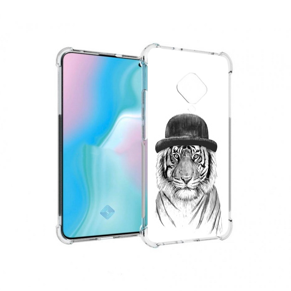 

Чехол MyPads Tocco для Vivo S5 тигр британец (PT226962.406.641), Прозрачный, Tocco