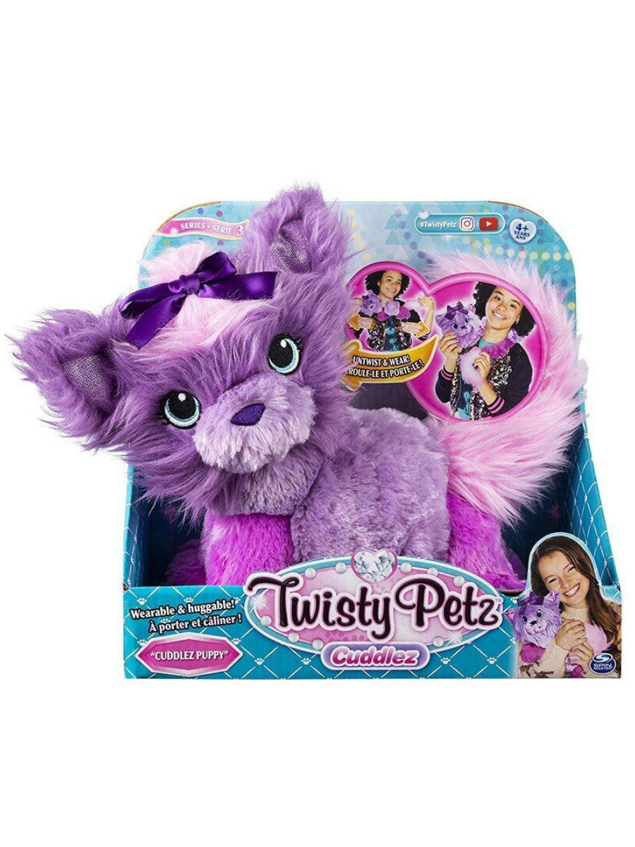 Игрушка плюшевая трансформер Twisty Petz Puppy Щенок, фиолетовый