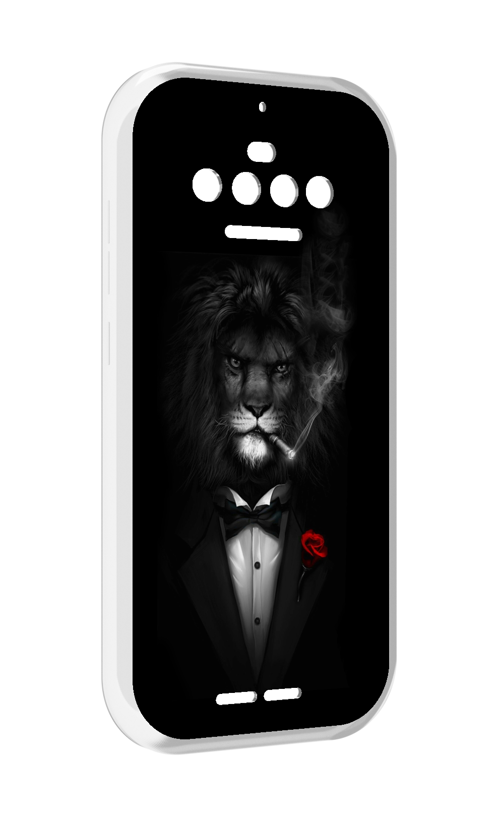 

Чехол MyPads лев-в-темноте-с-сигаретой мужской для Oukitel F150 R2022, Прозрачный, Tocco