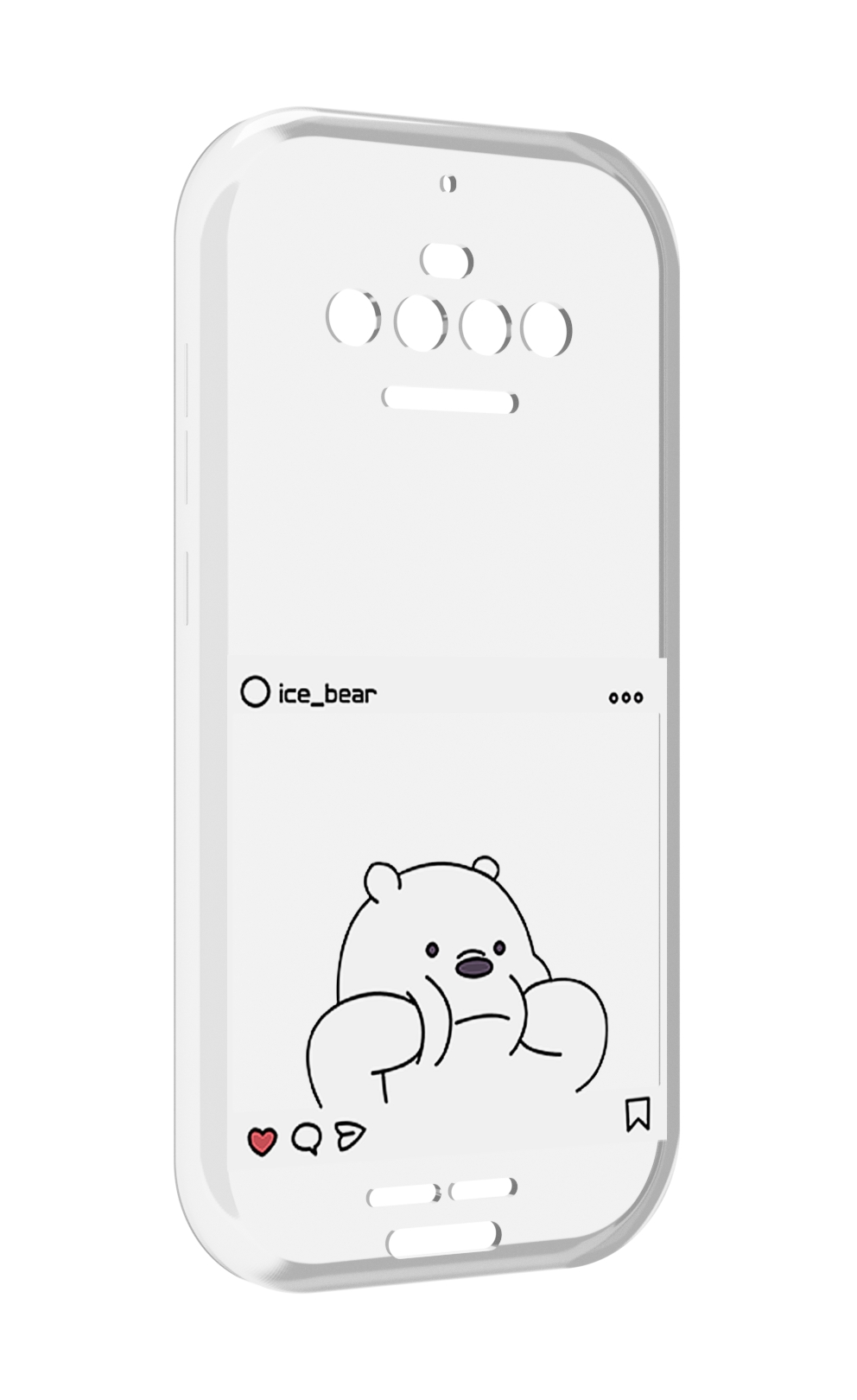 

Чехол MyPads ледяной-медведь для Oukitel F150 R2022, Прозрачный, Tocco