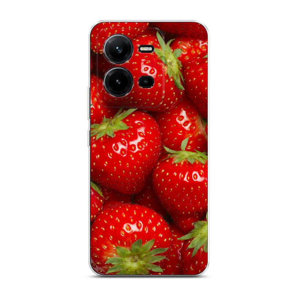 

Чехол Awog на Vivo V25e / Виво V25e "Клубника", Красный;зеленый