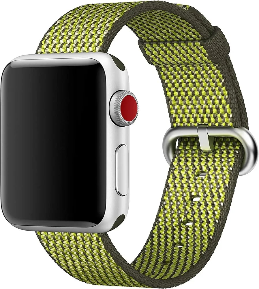 фото Ремешок для смарт-часов apple woven nylon для apple watch 38 mm blue (mqvf2zm/a)