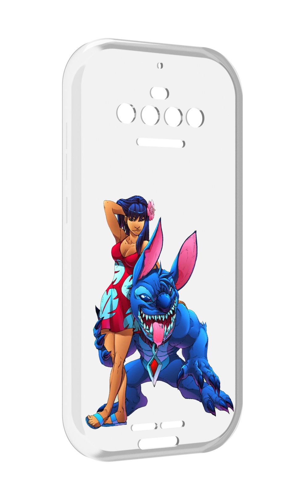 

Чехол MyPads лило и накаченный стич детский для Oukitel F150 R2022, Прозрачный, Tocco
