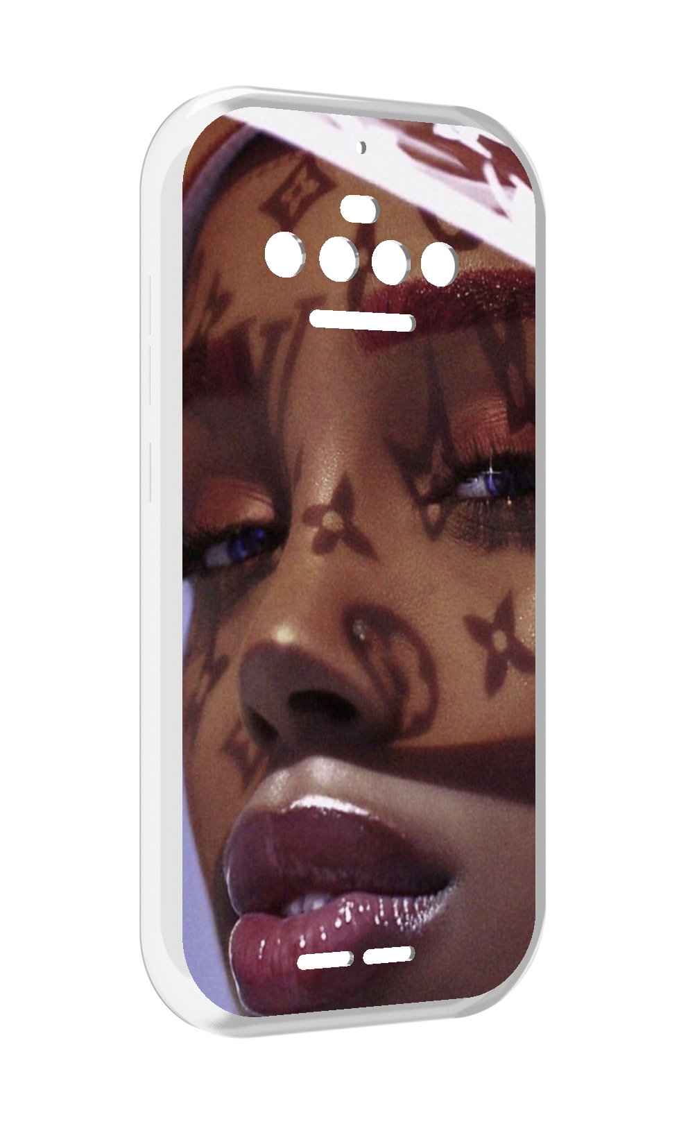 

Чехол MyPads лицо девушки тень женский для Oukitel F150 R2022, Прозрачный, Tocco