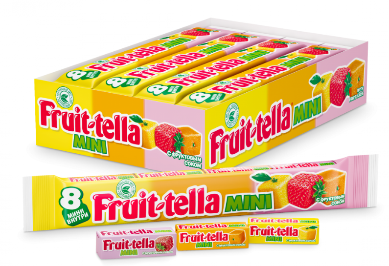 Жевательные конфеты Fruittella Mini Ассорти мультипак 88 г х 16 шт