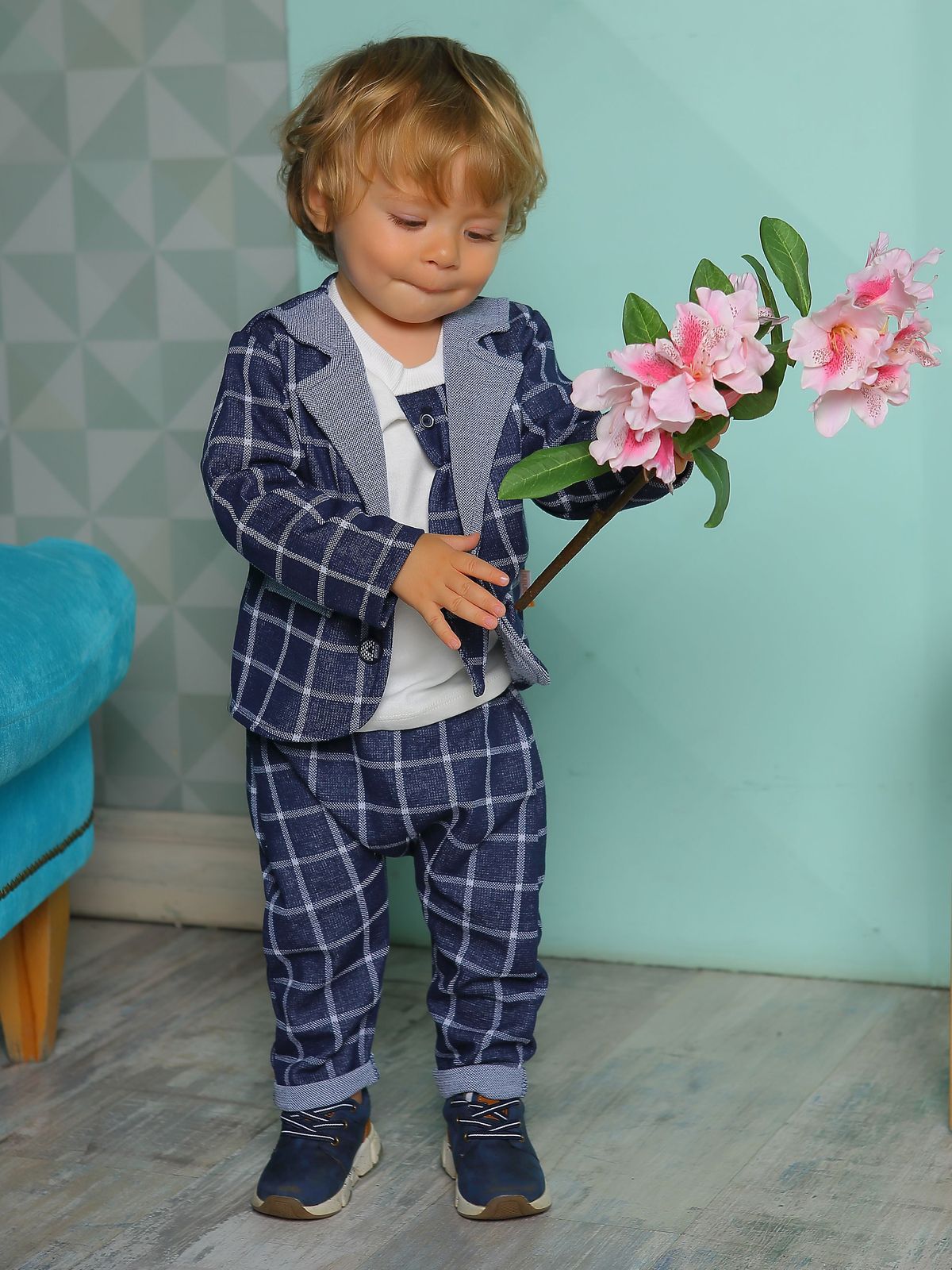 

Комплект для мальчиков CANINI цв. синий р.86 5000-01, 5000-01