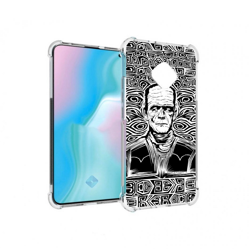 

Чехол MyPads Tocco для Vivo S5 франкенштейн черно белый (PT226962.406.661), Прозрачный, Tocco