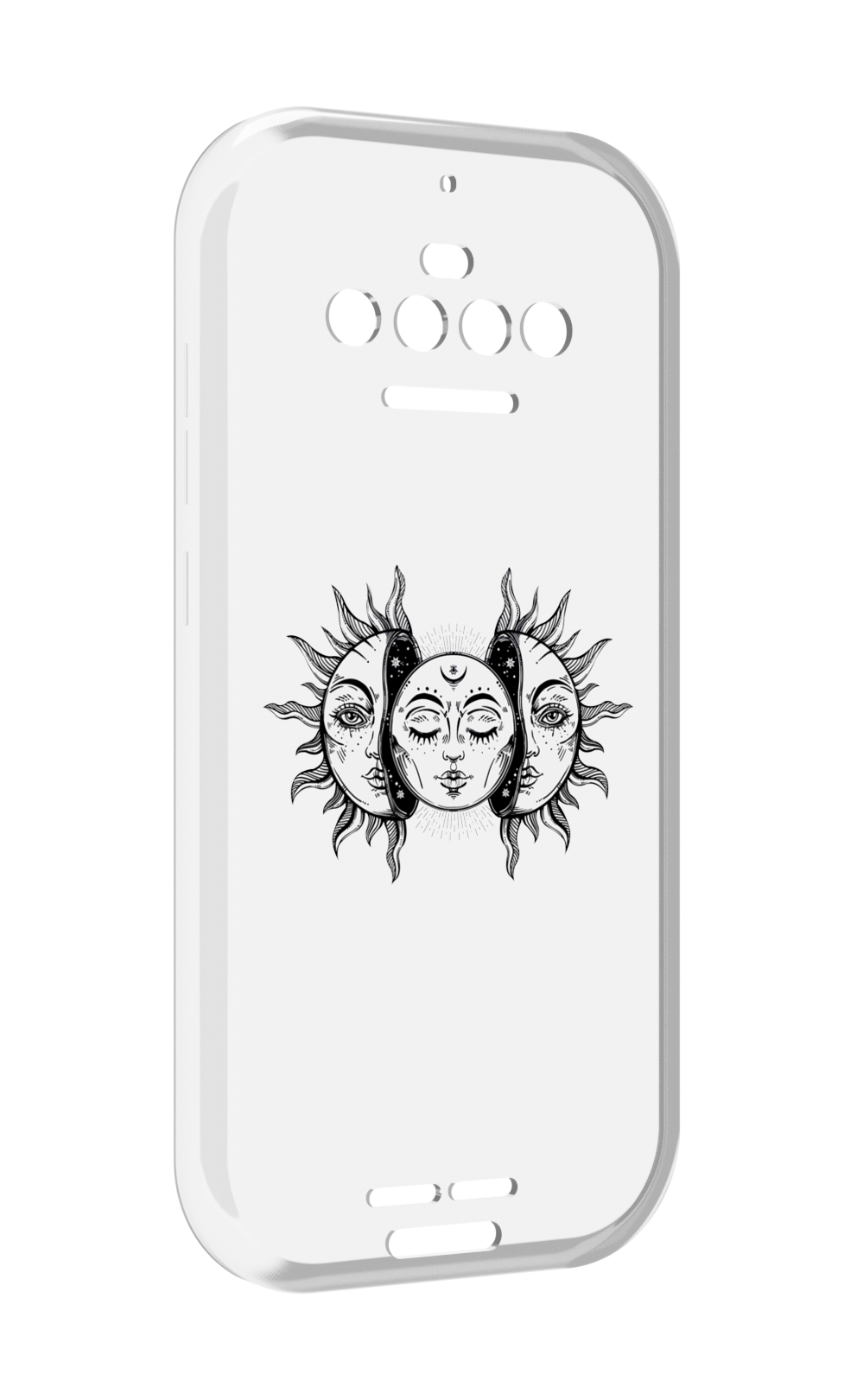 

Чехол MyPads луна-в-солнце для Oukitel F150 R2022, Прозрачный, Tocco