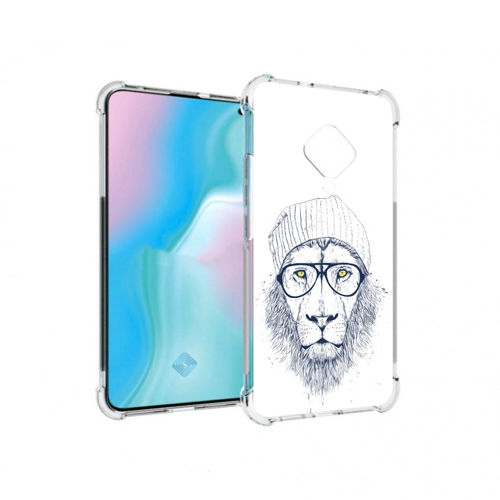 

Чехол MyPads Tocco для Vivo S5 хиппи лев (PT226962.406.663), Прозрачный, Tocco