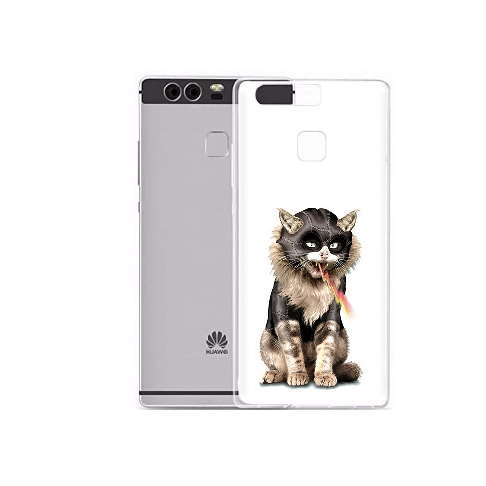 

Чехол MyPads Tocco для Huawei P9 Plus дьяволский кот (PT31455.54.341), Прозрачный, Tocco
