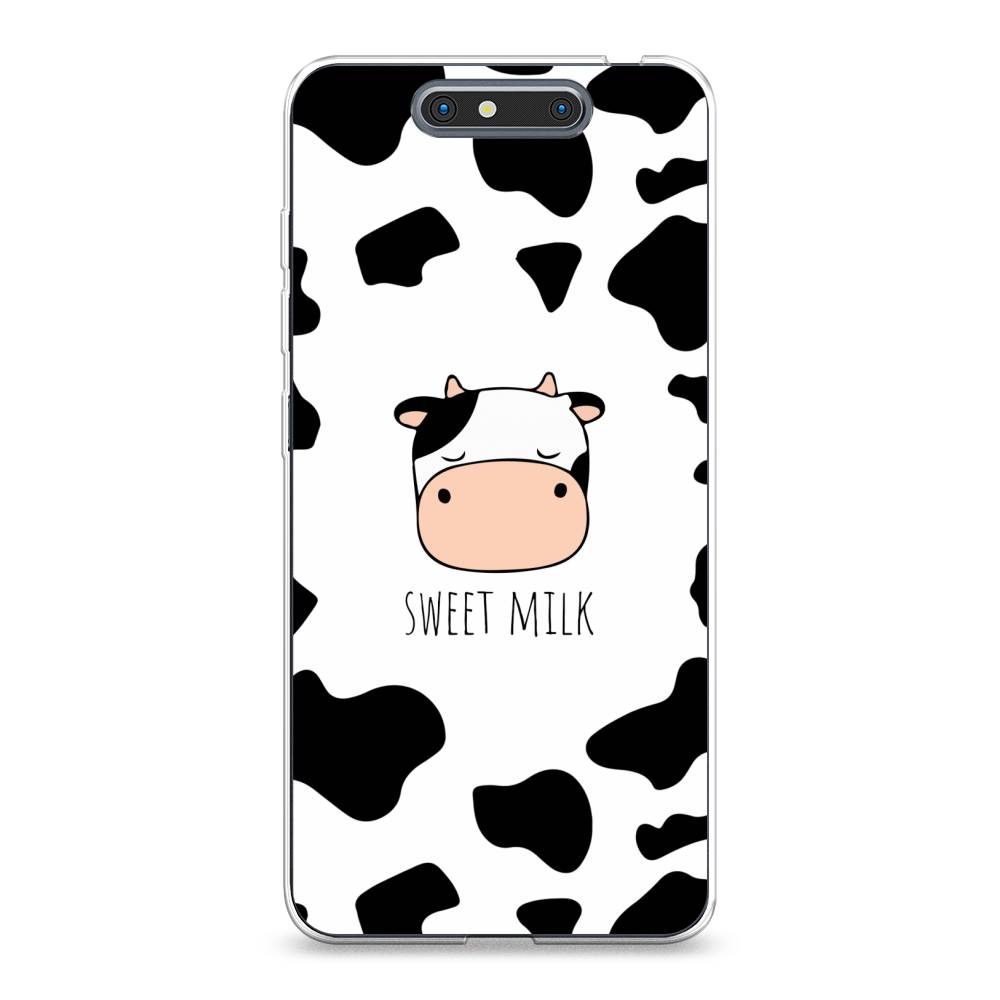 

Чехол на ZTE Blade V8 "Sweet milk", Розовый;белый;черный, 131250-1