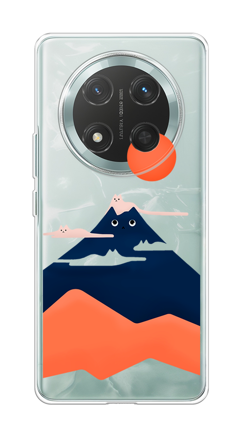 

Чехол на Honor X9C/X60 Pro Кот-гора, Черный;оранжевый, 6125350-1