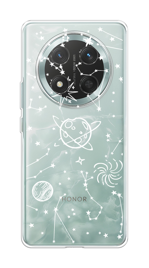

Чехол на Honor X9C/X60 Pro Планеты в космосе, Белый, 6125350-1