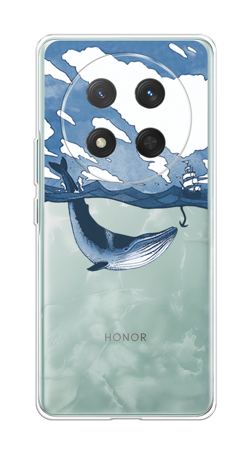 

Чехол на Honor X9C/X60 Pro Большой кит, Синий, 6125350-1