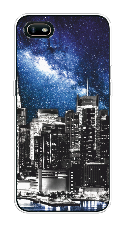 

Чехол на Oppo A1k "Космический Нью-Йорк", Синий;серый, 252150-1