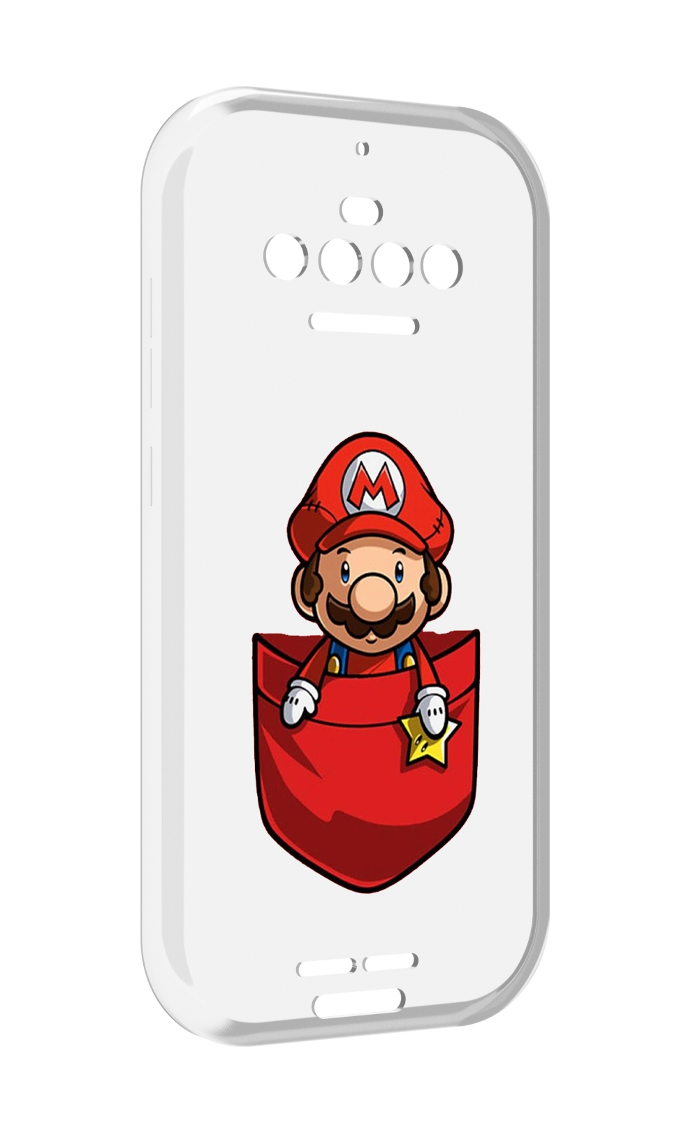 

Чехол MyPads марио в кармашке детский для Oukitel F150 R2022, Прозрачный, Tocco