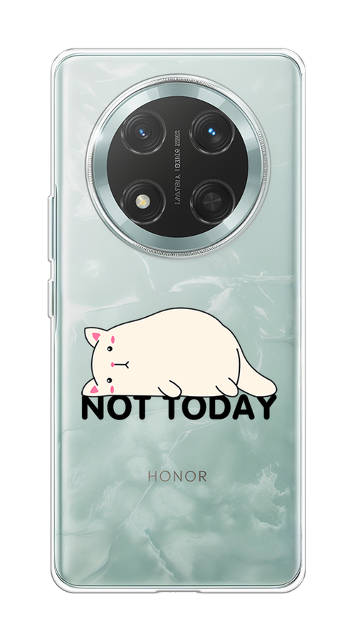

Чехол на Honor X9C/X60 Pro Cat not today, Белый;розовый;черный, 6125350-1