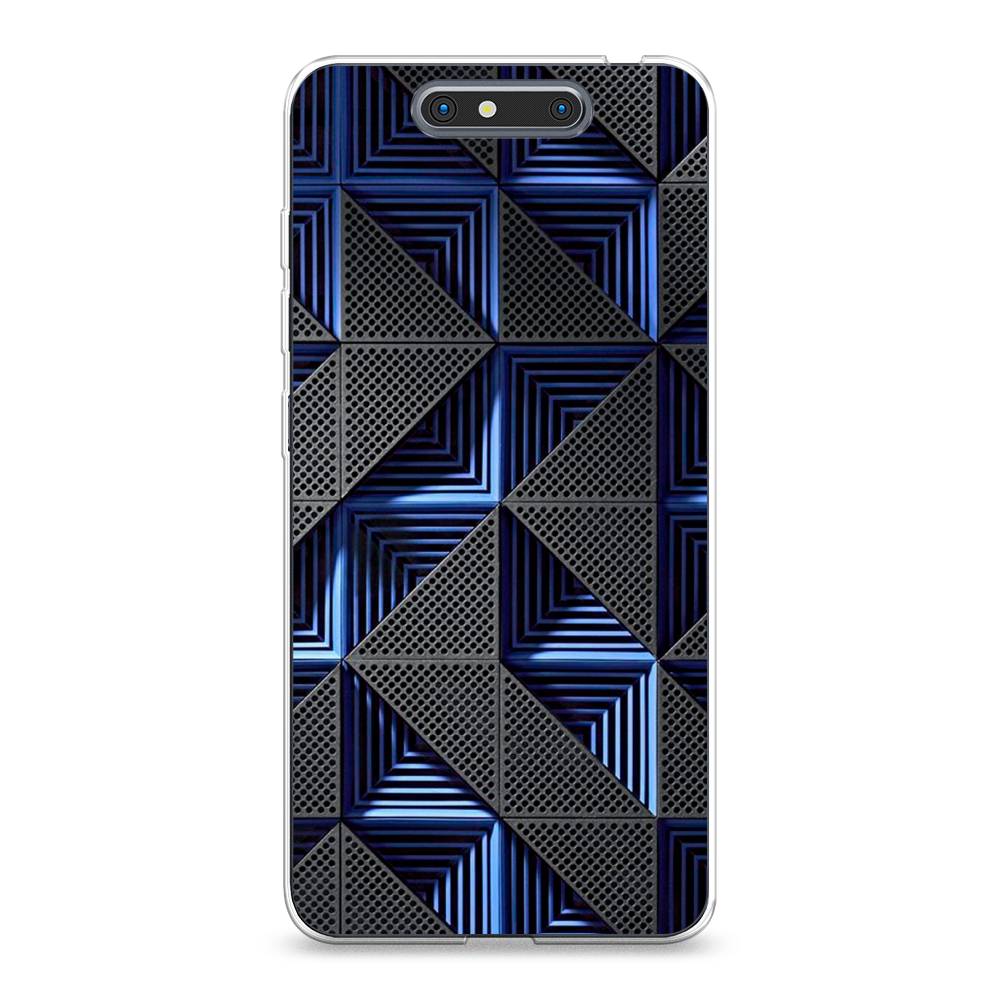 

Чехол на ZTE Blade V8 "IBM", Серый;синий, 131250-3