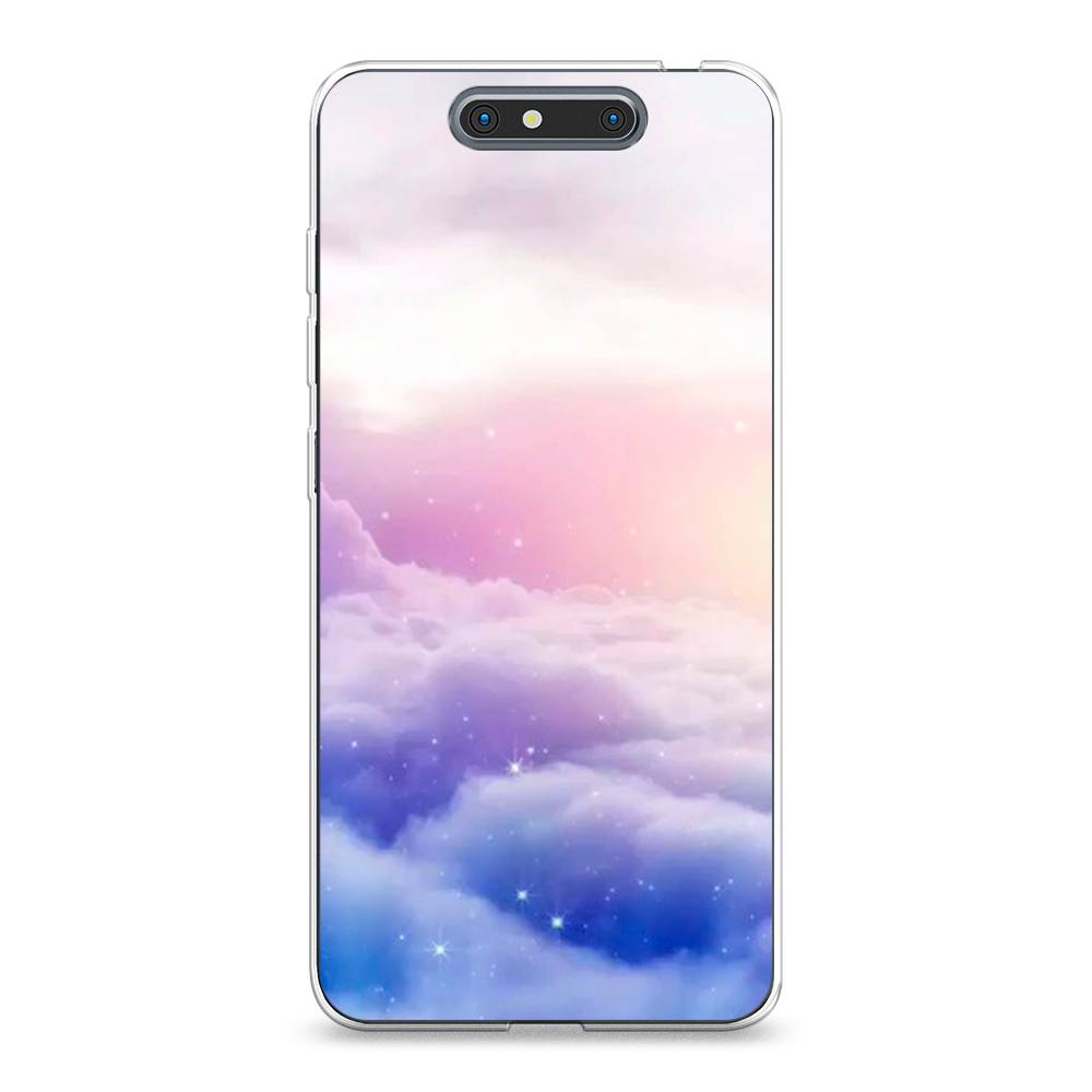 

Чехол на ZTE Blade V8 "Небеса", Голубой;белый;розовый, 131250-2