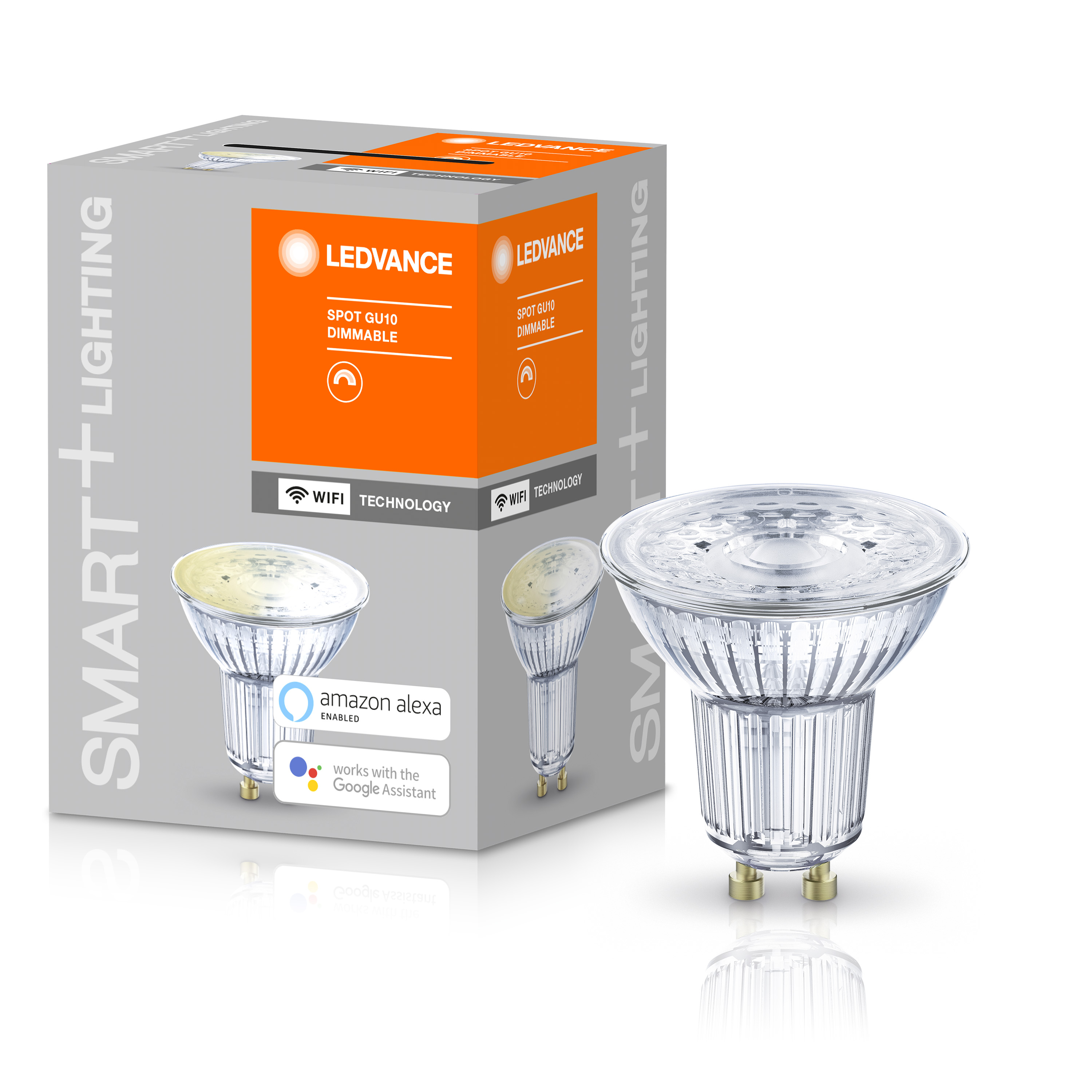 Лампа Ledvance SMART+ WiFi SPOT GU10 Dimmable 40 45° 5 W/2700K Яндекс