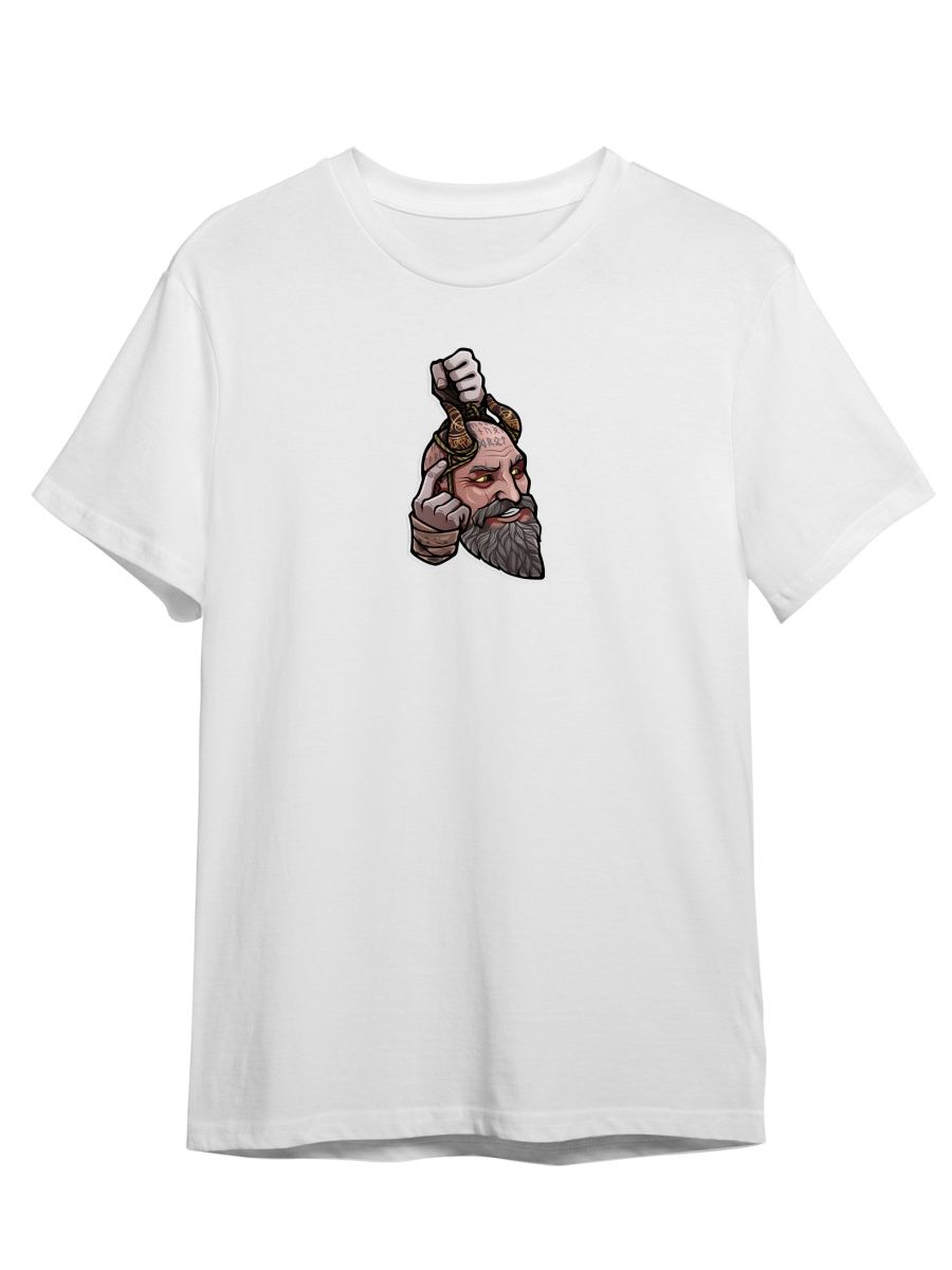 

Футболка унисекс Каждому Своё God of War/Бог войны/Кратос GMGW12 белая 2XL, Белый, "God of War/Бог войны/Кратос" GMGW12