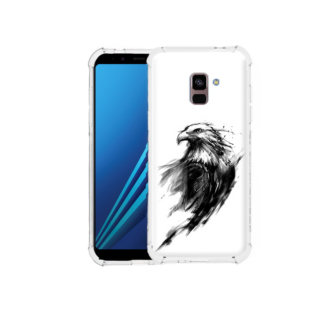 

Чехол MyPads Tocco для Samsung Galaxy A8 Plus чб птица (PT119249.593.670), Tocco