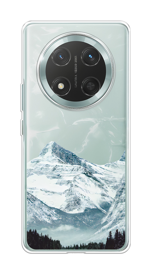 

Чехол на Honor X9C/X60 Pro Горы арт 1, Белый;зеленый, 6125350-1