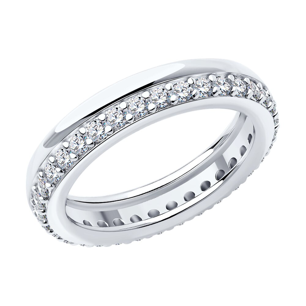 

Кольцо из серебра р. 17 SOKOLOV 94013917-91, фианит, 94013917-91